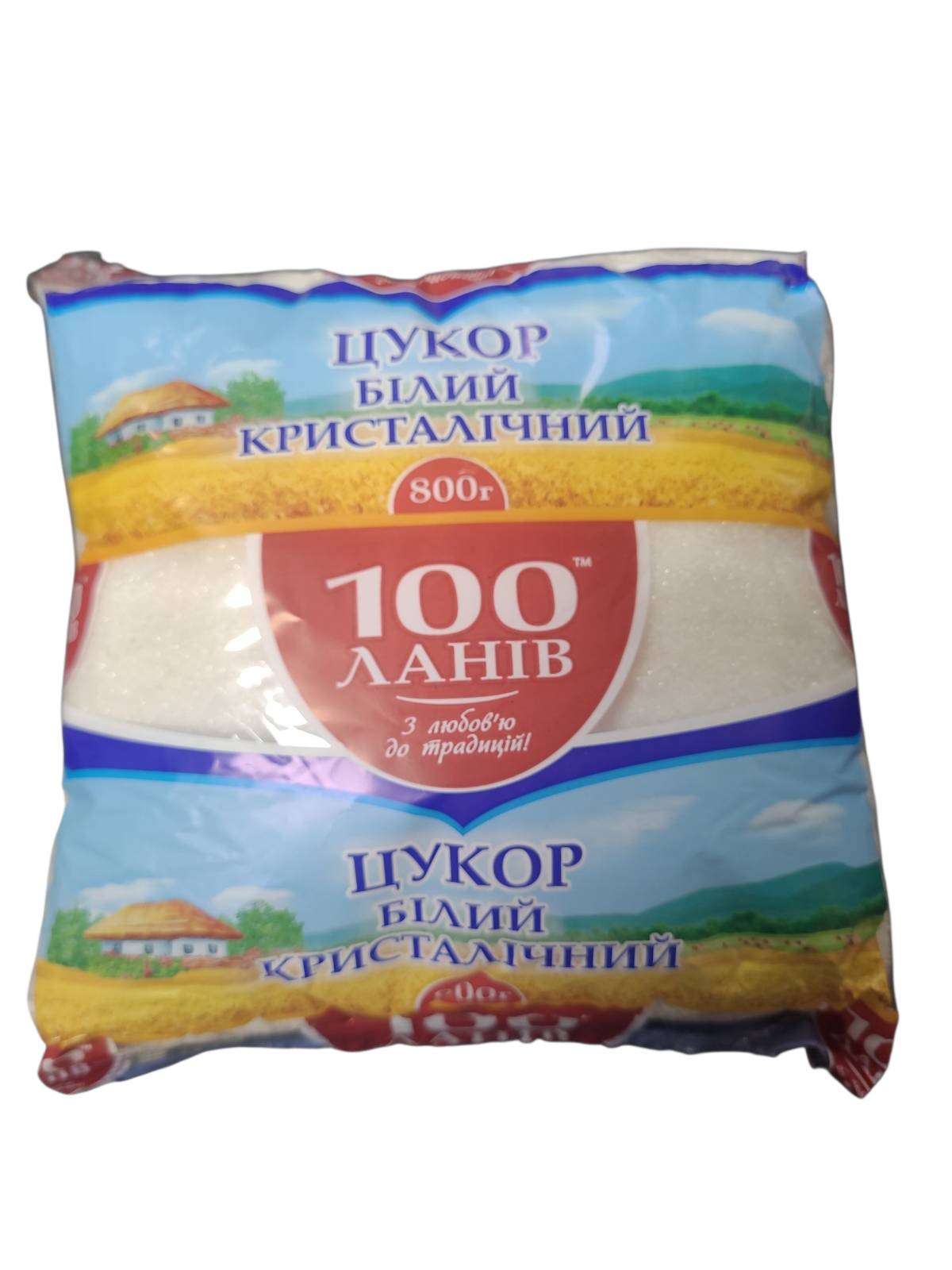 Цукор білий кристалічний 100 Ланів, 800 г